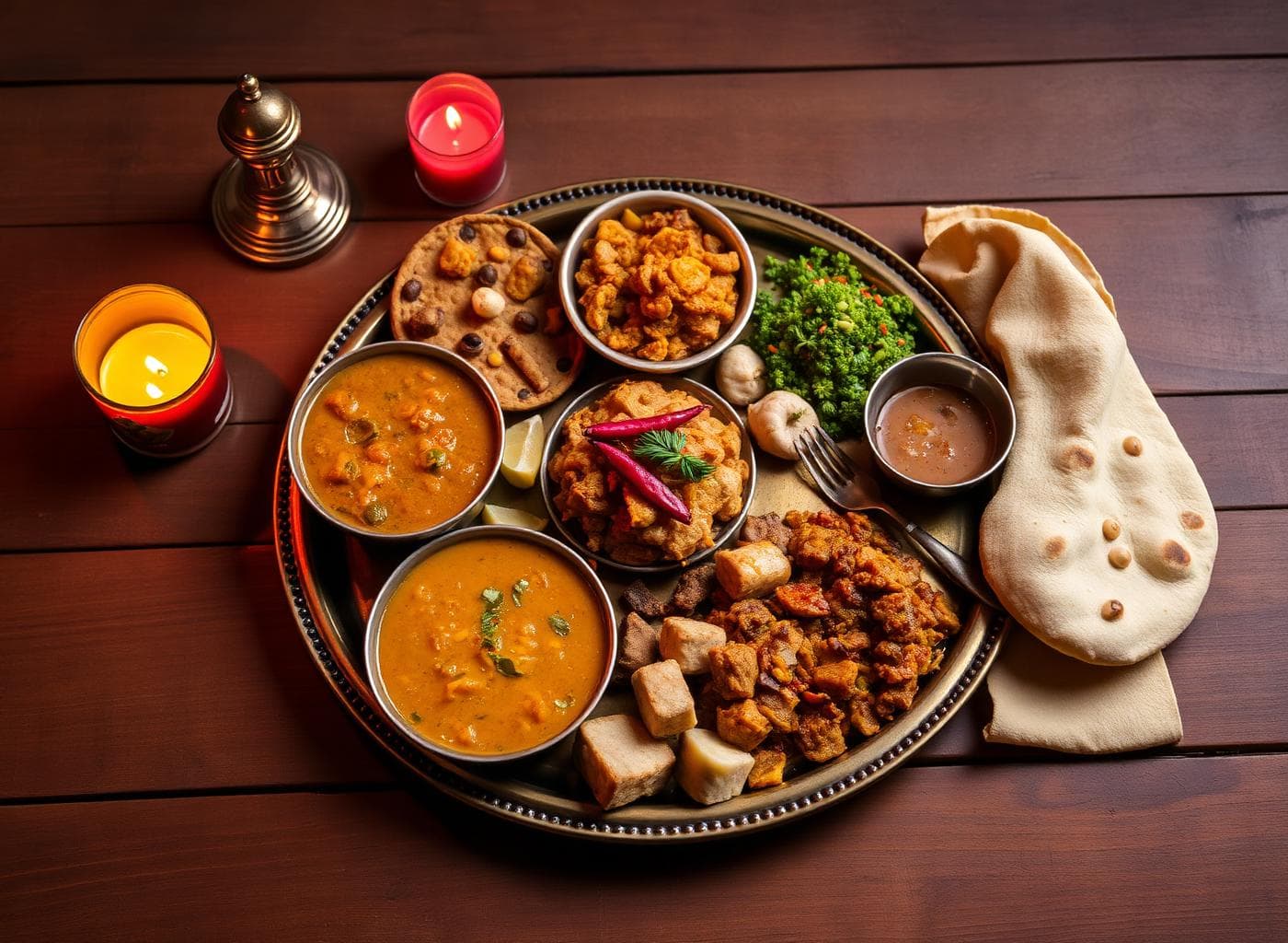 Authentic Rajasthani thali
