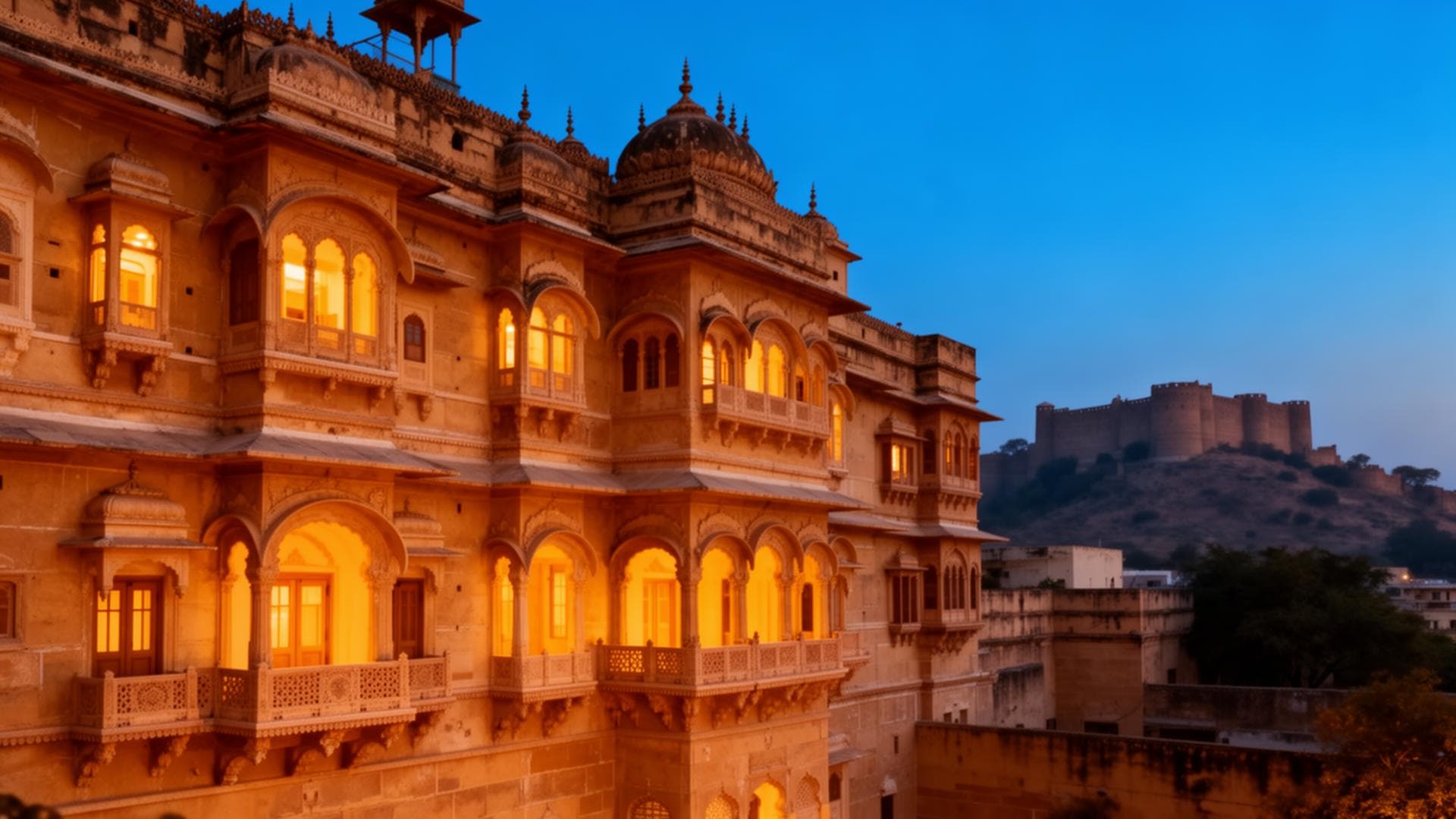 Haveli at dusk